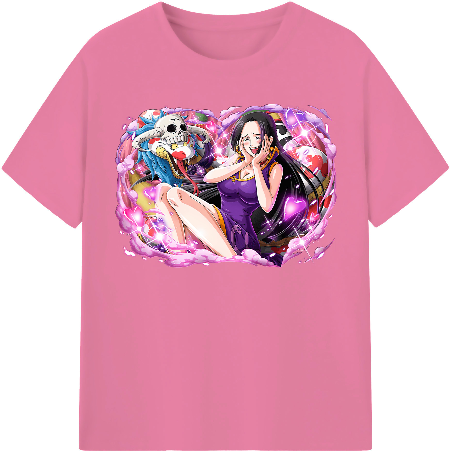 ワンピース ボア・ハンコック ONE PIECE Boa·Hancock 綿100％半袖Tシャツ（フロントプリント）